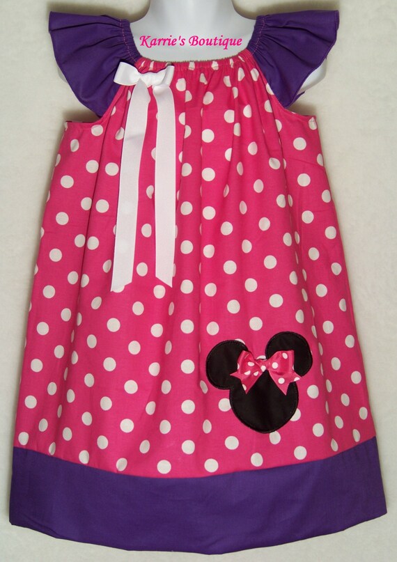 Minnie Mouse Dress / Pink / Purple / Disney / by KarriesBoutique