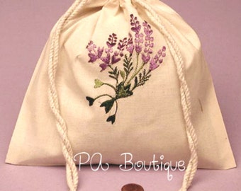 small pull string bag