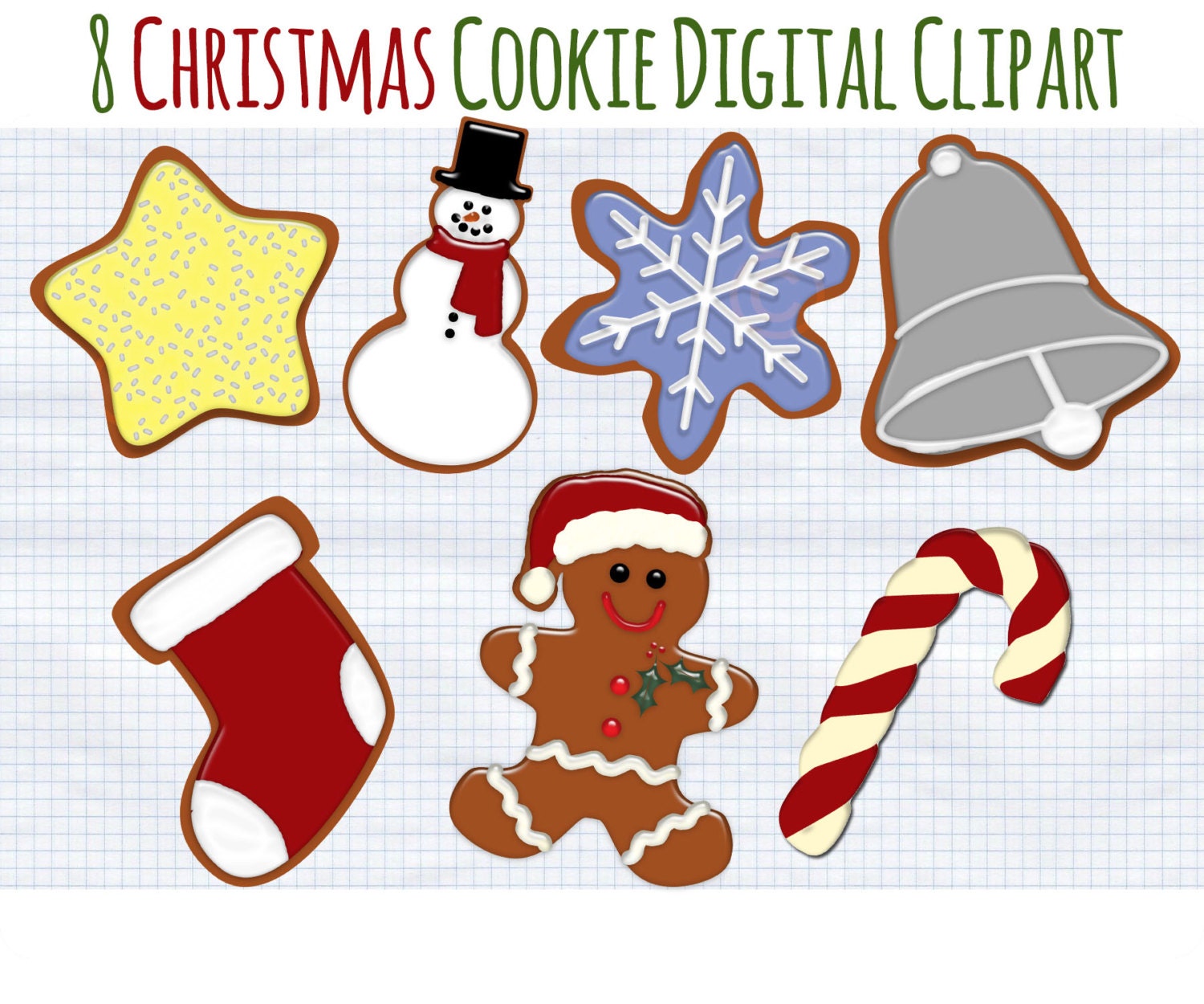 Christmas Clip Art Christmas Cookies Clipart Holiday