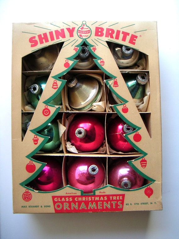 Vintage OrnamentsShiny Brite Glass Christmas Tree