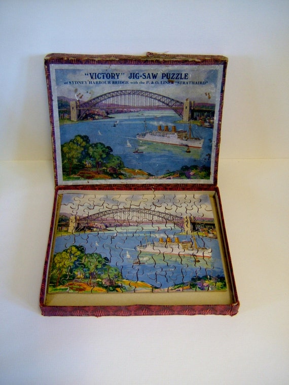 Victory Plywood Jigsaw Puzzle P and O Liner RMS by BiminiCricket