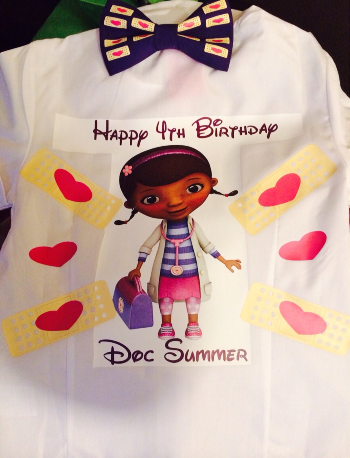 purple and white striped shirt doc mcstuffins