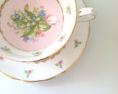 Vintage Grosvenor Tea Cup and Saucer Cottage Tea Party Charm Thank You or Housewarming Gift Inspiration - MariasFarmhouse