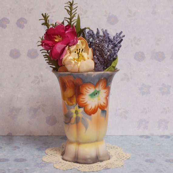 Vintage Hand Painted Noritake Vase Made in by CountryTrlCollection