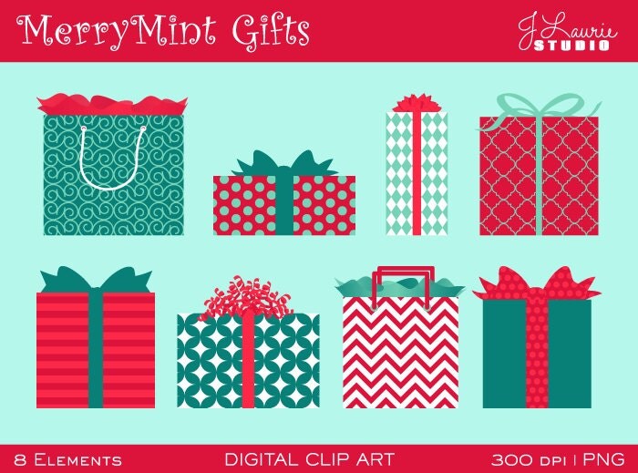 digital clipart merrymintholiday gifts holiday presents digital clipart merrymintholiday gifts holiday presents