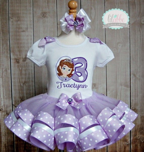 outfit birthday 2nd mermaid Tutu Trim Set, First Ribbon Birthday the Sofia Set