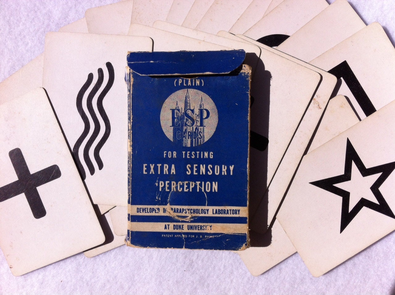 Vintage ESP Cards for testing Extra Sensory by FaesBlueMoon
