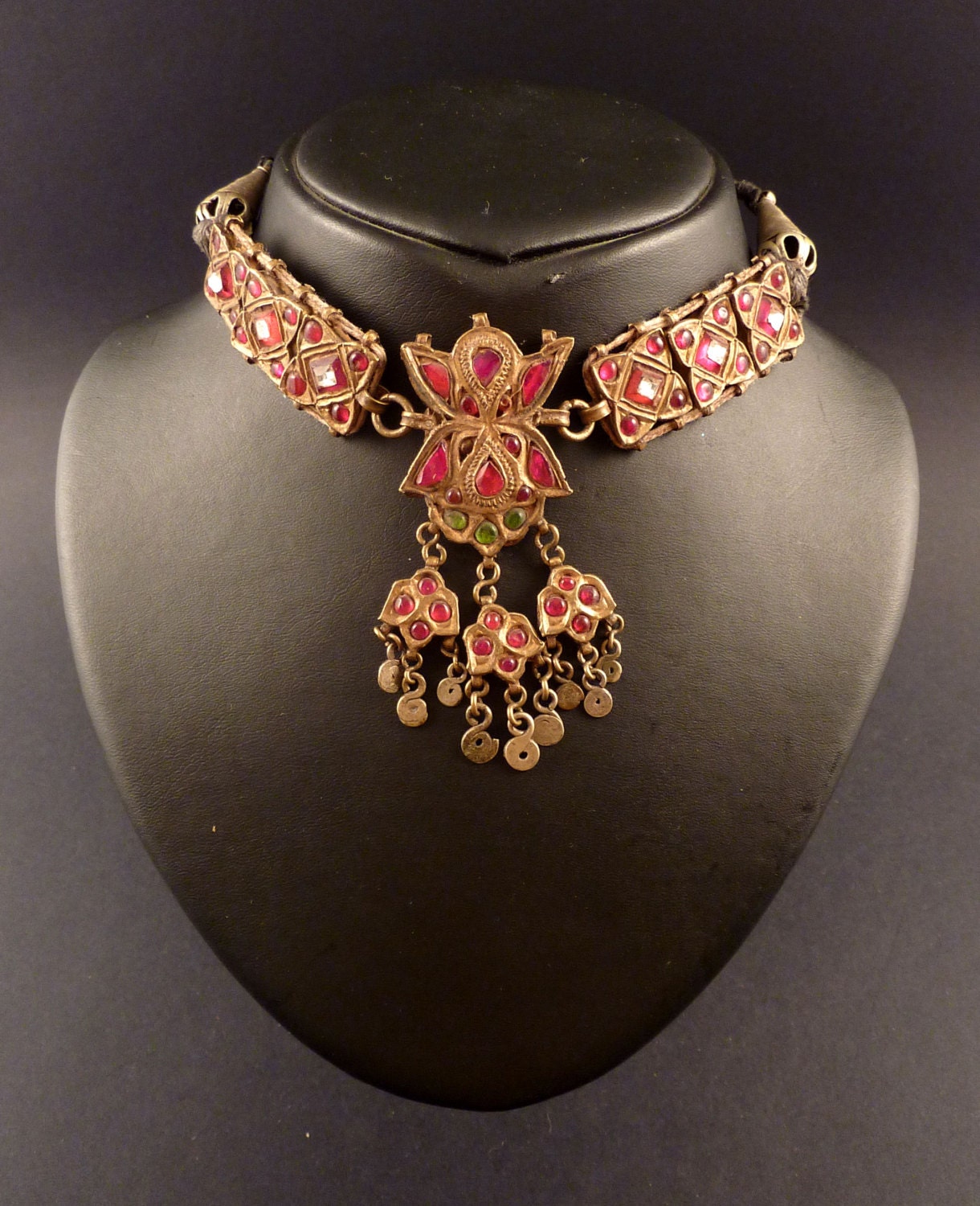 Kashmiri necklace from India old choker old indian jewelry