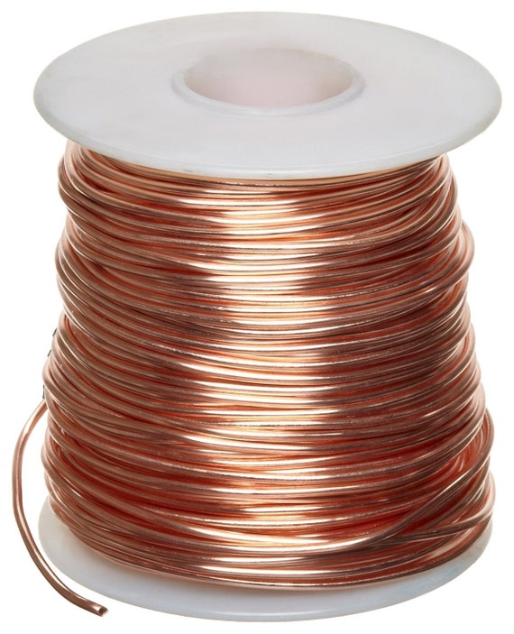 1 Lb Half Round Copper Wire 10 24 Gauge Dead by JewelryMakingWire