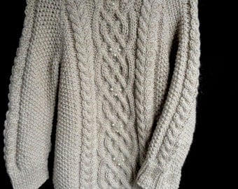 Items similar to Handmade Winter Sweater/Womens Angora Sweater/Hand ...