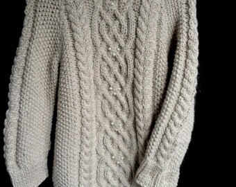 Items similar to Handmade Winter Sweater/Womens Angora Sweater/Hand ...