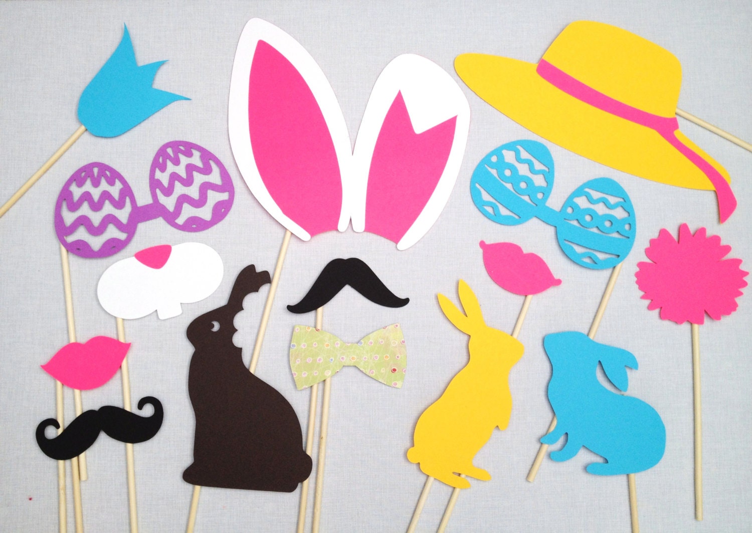 15 Easter Photo Booth Props 15 Piece Prop Set Spring Photo