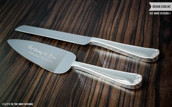 Wedgwood Vera Wang Infinity Cake  Knife  and by LetsTieTheKnot