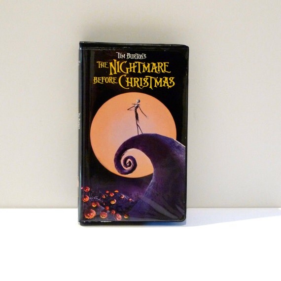 Nightmare Before Christmas VHS Tape Vintage Jack Skellington