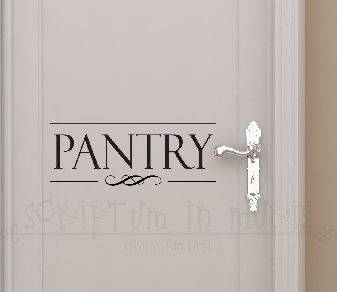 Pantry Door Kitchen Vinyl Decal DK117