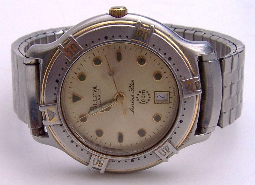 Vintage Bulova Marine Star Men's Watch