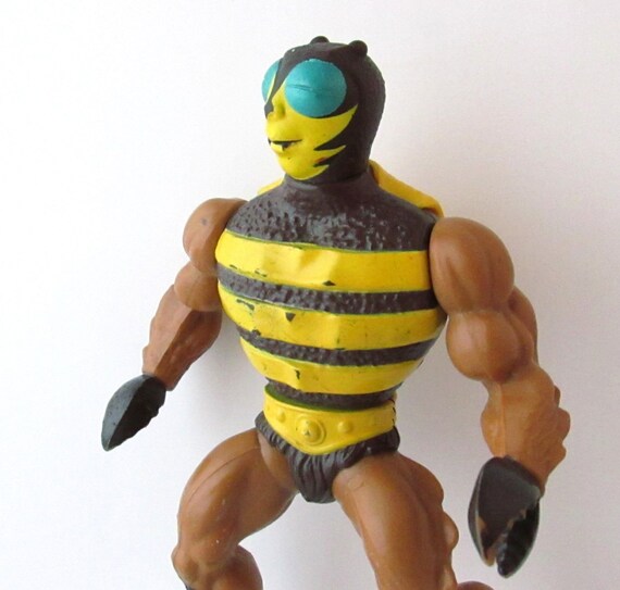 Vintage Buzz Off Action Figure Toy MOTU Mattel 1980s