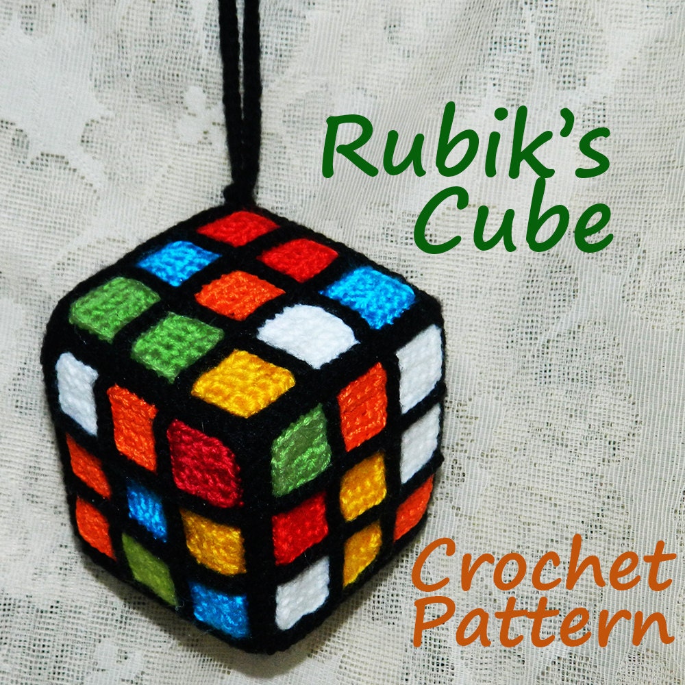 Crochet Pattern. Rubik's Cube. Souvenir toy by InspiredCrochetToys