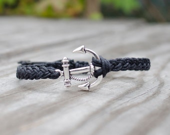 Unisex Anchor Bracelet - Adjustable, Anchor Bracelet Men, Anchor Bracelet Women, Nautical Anchor Bracelet, Couples Bracelet