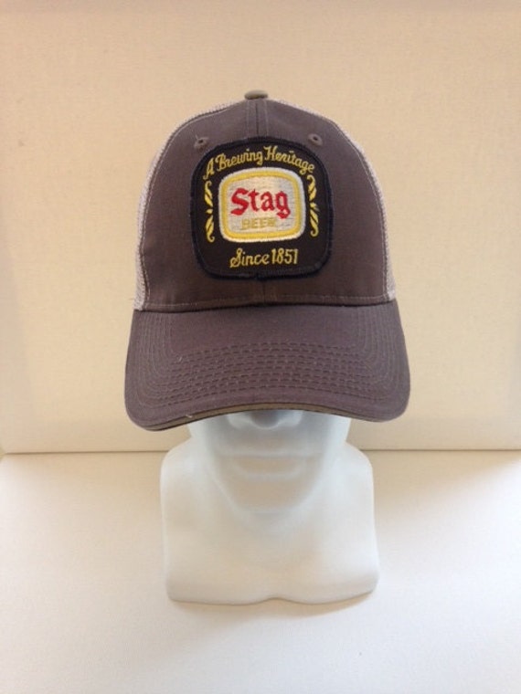Vintage Stag Beer Patched Trucker Hat