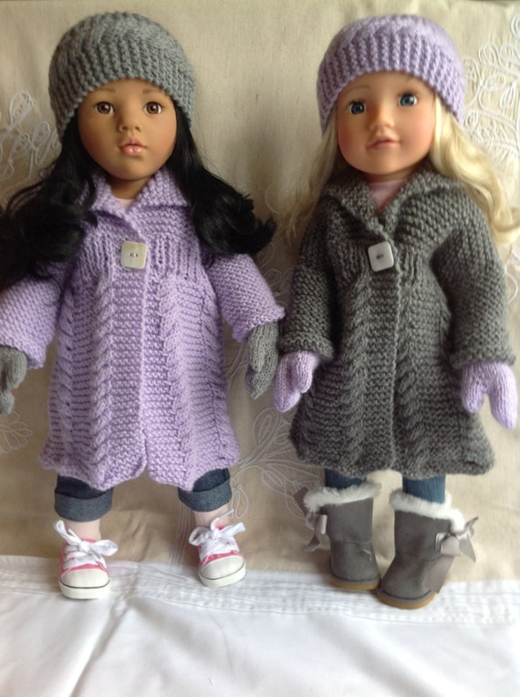 Dolls Fashion Clothes Knitting pattern. 18 muñeca. Gotz