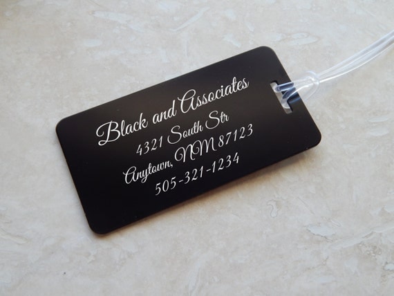 metal personalized luggage tags