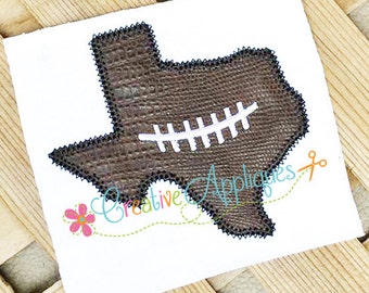 Texas Football Digital Machine Embroidery Applique Design 4 Sizes