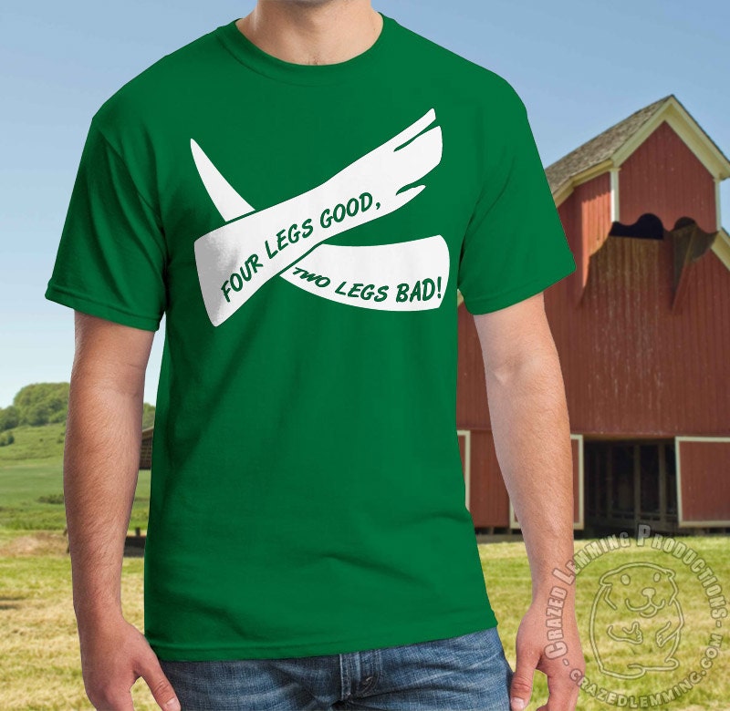 Animal Farm Horn and Hoof Flag Shirt by Crazed Lemming
