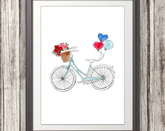 Popular items for bicycle flowers on Etsy