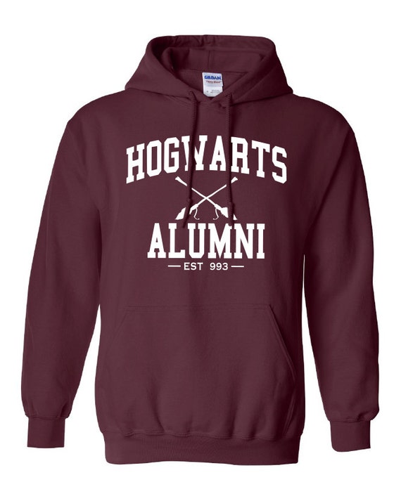 Hogwarts Alumni Hoodie Printed Hooded Sweatshirt Mens Womens Ladies Funny Harry Potter Wizard Magical ML-006W5