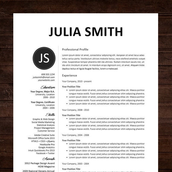 sample resume templates