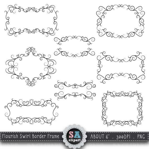 Flourish Swirl Border Frame Clipart FLOURISH SWIRL FRAME Clip Art Pack Framewedding Invitation Instant Download Fsc002 Flourish Swirl Border Frame Clipart FLOURISH SWIRL FRAME Clip Art Pack Framewedding Invitation Instant Download Fsc002