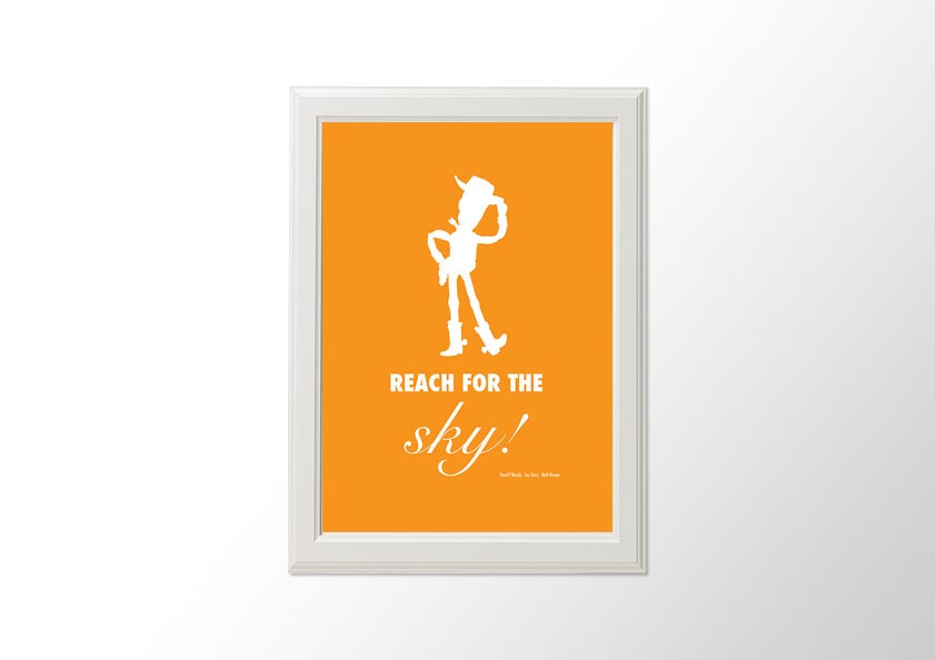 Toy Story Woody Reach For the Sky Disney Pixar Art Printable