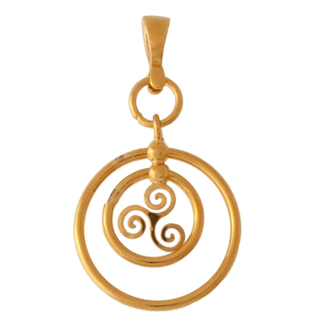 3 Micron Gold Plated Celtic Triskelion Pendant By KalismaBijoux 3-micron-gold-plated-celtic-triskelion-pendant-by-kalismabijoux