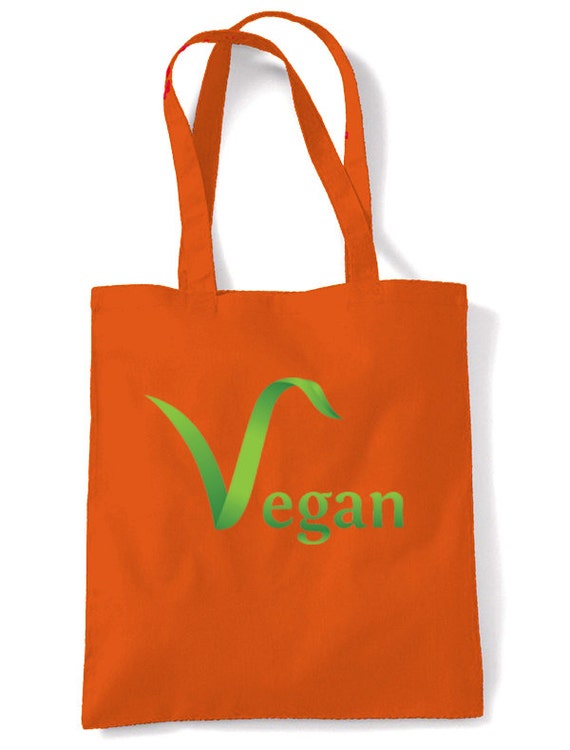 Vegan Logo Tote Shopping Bag