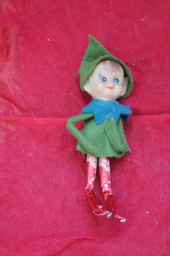 Vintage Elf On A Shelf Figurine Excellent by BrentwoodBazaar