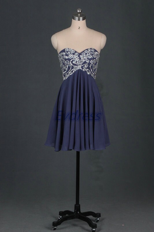 Cheap dress under 150short chiffon prom by Evdress