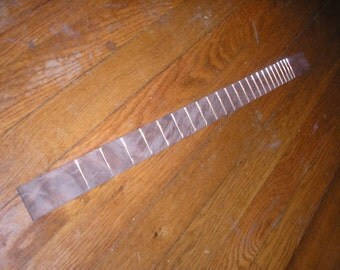 Cigar Box Guitar Fretboard with Frets - Walnut, Oak or Cherry