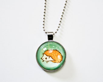 Hedgehog Necklace - Hedgehog Jewelry - Kawaii Cute Hedgehog Necklace Jewelry - kawaii necklace kawaii jewelry cute necklace cute jewelry