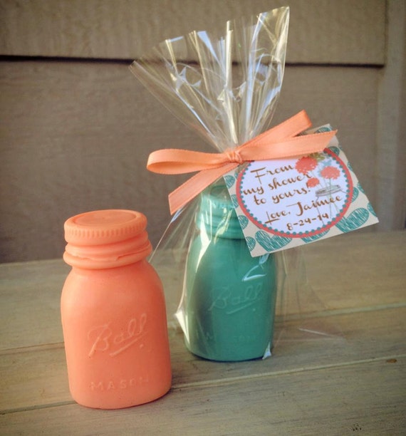 25 Mason Jar Soap Favors Bridal Shower, Rustic Wedding Mason Jar