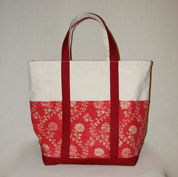 Large Canvas Tote Bag Beach Bag with Pockets and Zipper