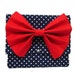 iPad Sleeve iPad Case iPad Cover iPad 2 iPad 3 Kindle Nook Dark Blue Polka Dots iPad Case with Red Bow