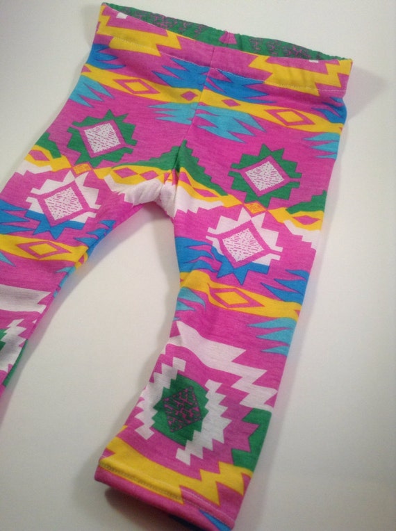 Pink Aztec Tribal Navajo Baby Legging by KennedysCollections