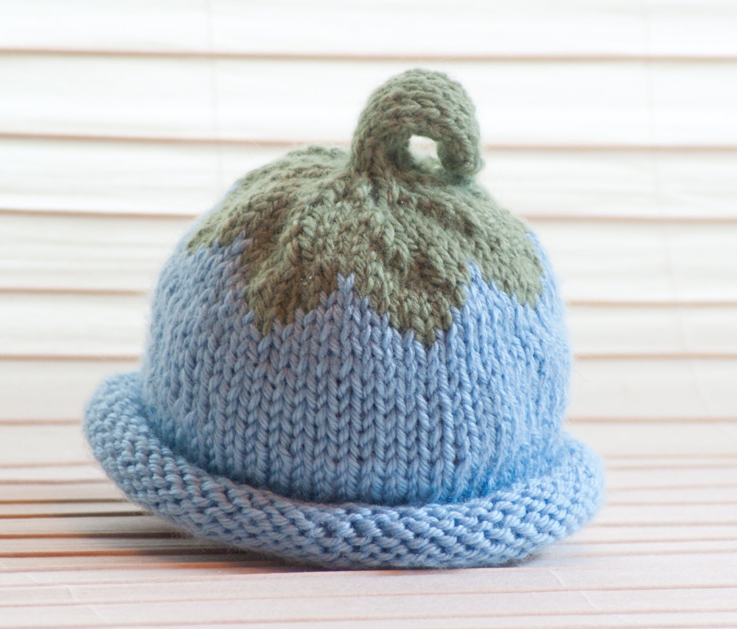 Blueberry Baby Hat Maine Blueberry Knit Hat by FrouFrouVtgClothing