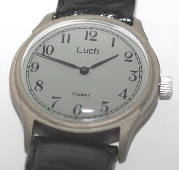 Men's Wind Up Wrist Watch Mechanical movement by GSZCorporation