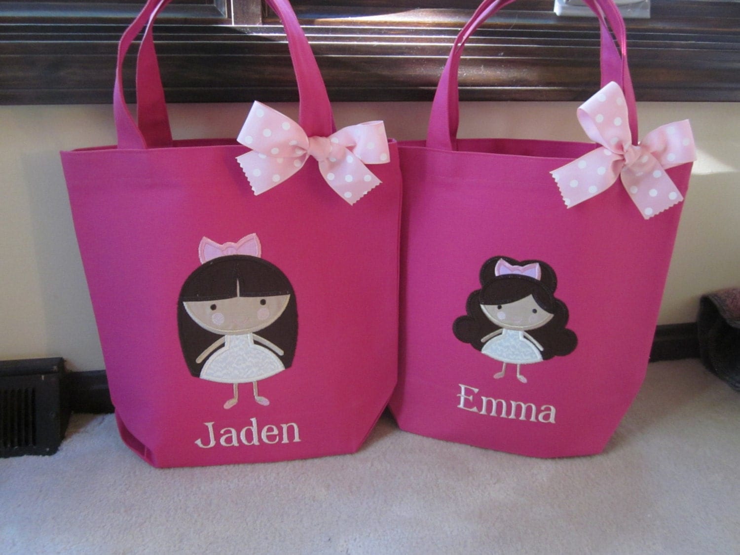 TOTE BAG Girly Girl Custom Designed and Personalized Toddler