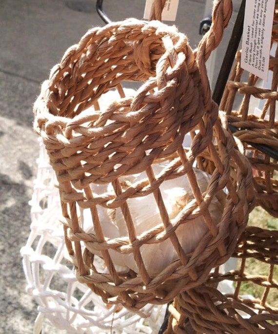 Garlic Basket Plain Open weave