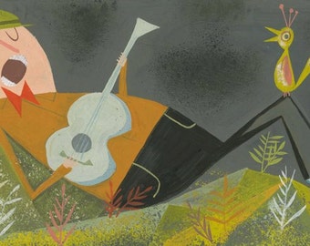 Crooner. Limited edition print by Matte Stephens.