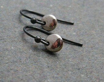 Minimalist Sterling Silver Earrings Petite Tiny Drop Earrings