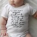 Last in stock- Mr. Darcy Proposal Baby one-piece - SIZE 6-12 months